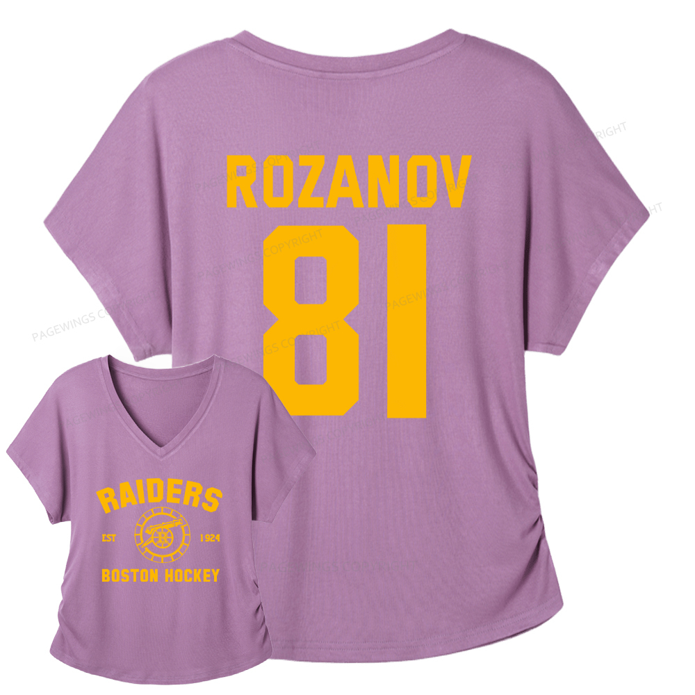 Pagewings Romance Novel Lover Soft Women's Modal V-neck T-shirt