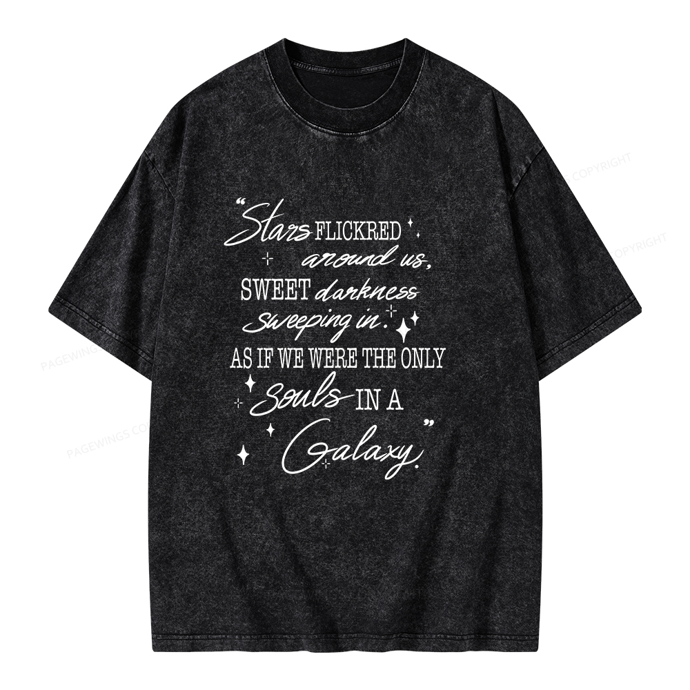 Pagewings Slares Flickred Around Us Unisex Washed T-shirt