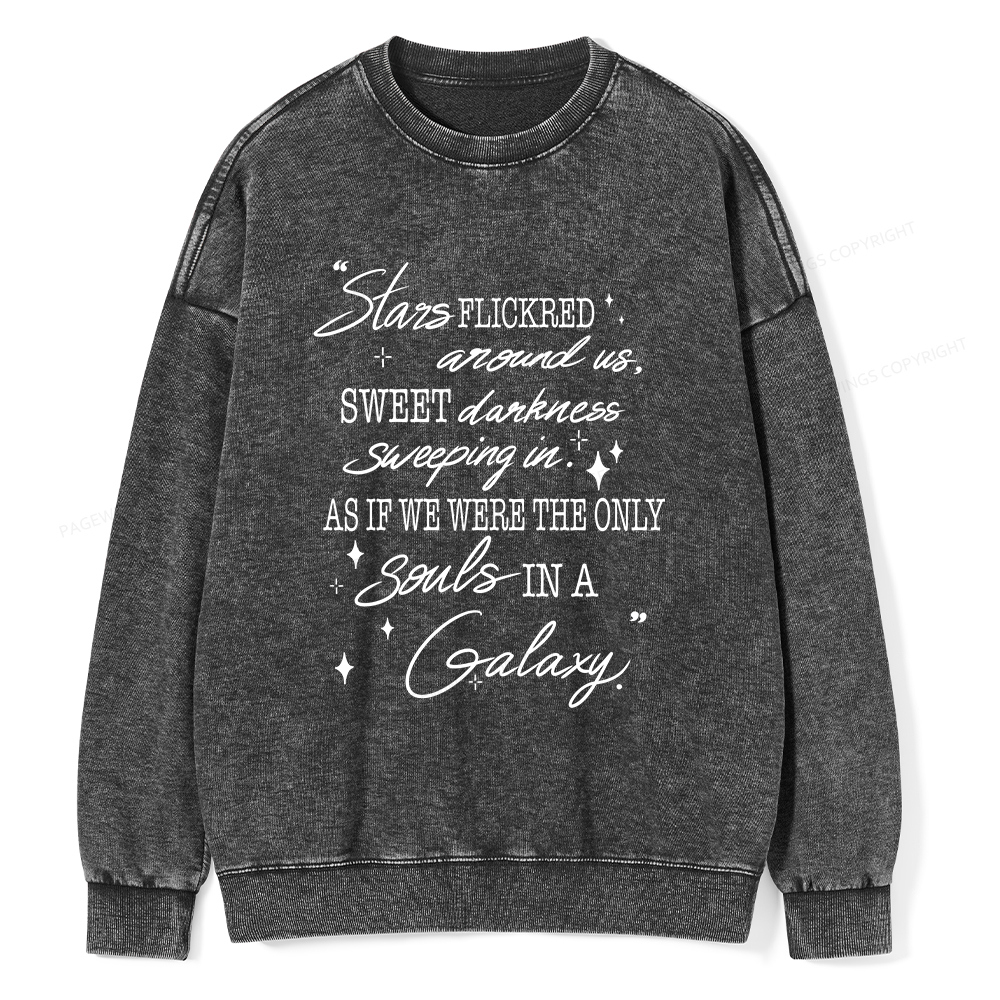 Pagewings Slares Flickred Around Us Unisex Washed Sweatshirt