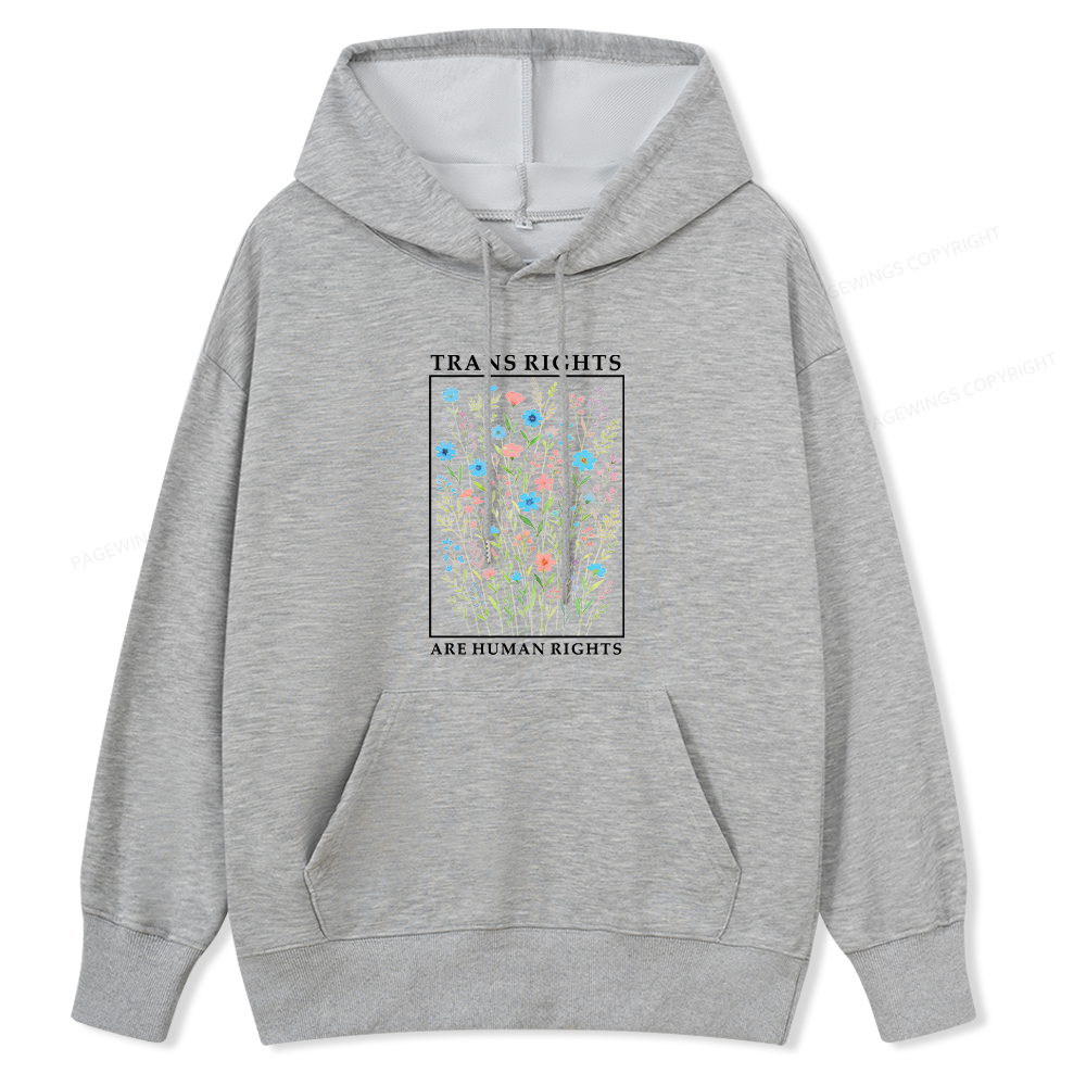 Pagewings Trans Rights Are Human Rights Unisex Classic Hoodie