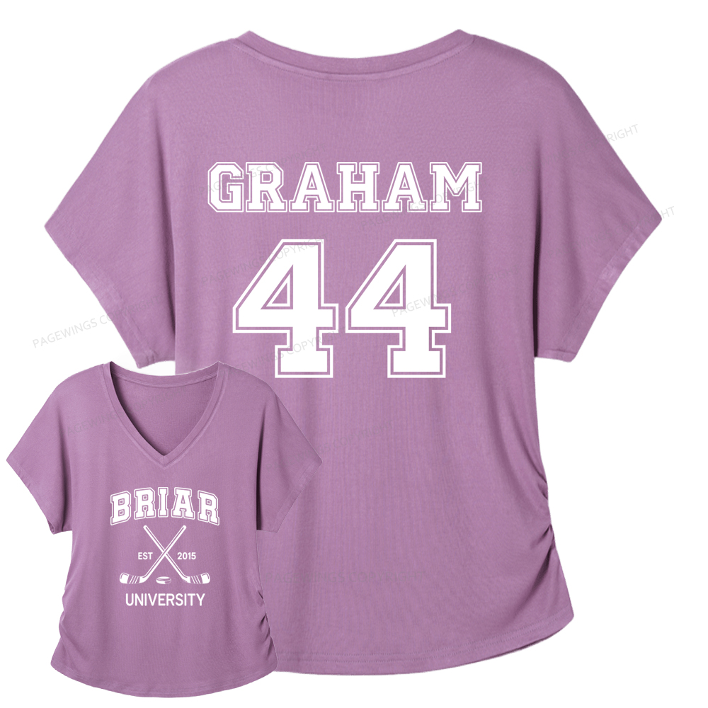 Pagewings Hockey Romance Soft Women's Modal V-neck T-shirt