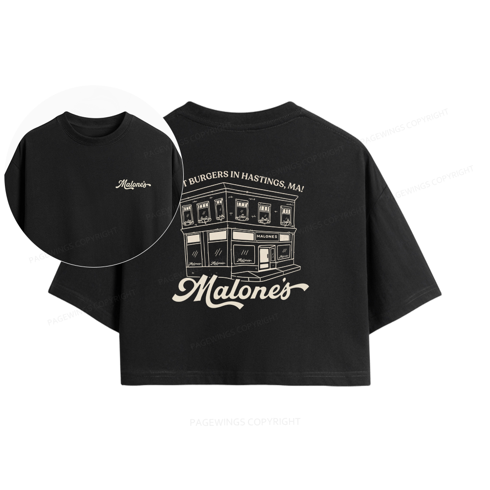 Pagewings Hockey Romance Women Crop Tops