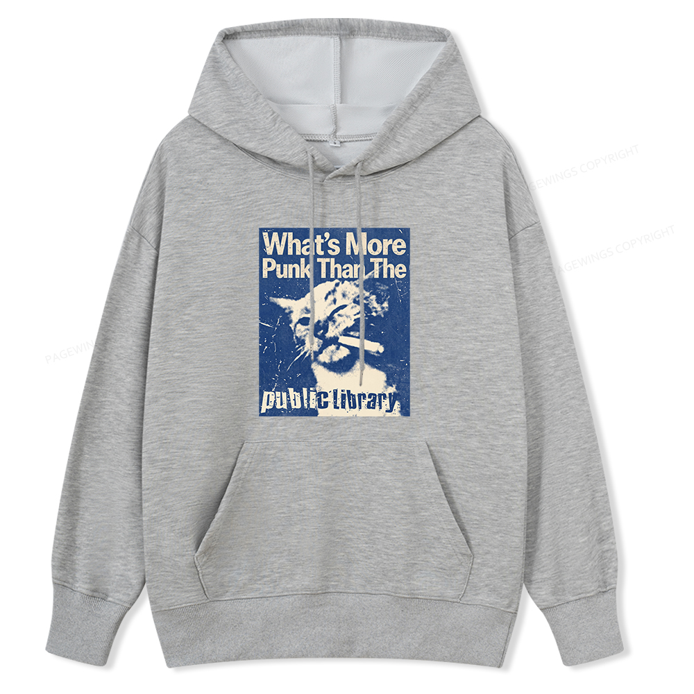 Pagewings What's More Punk Than The Public Library Unisex Classic Hoodie