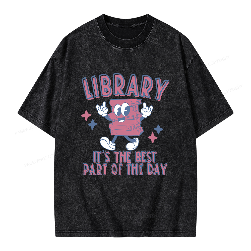Pagewings It's The Best Part Of The Day Unisex Washed T-shirt