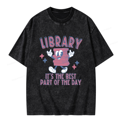 Pagewings It's The Best Part Of The Day Unisex Washed T-shirt