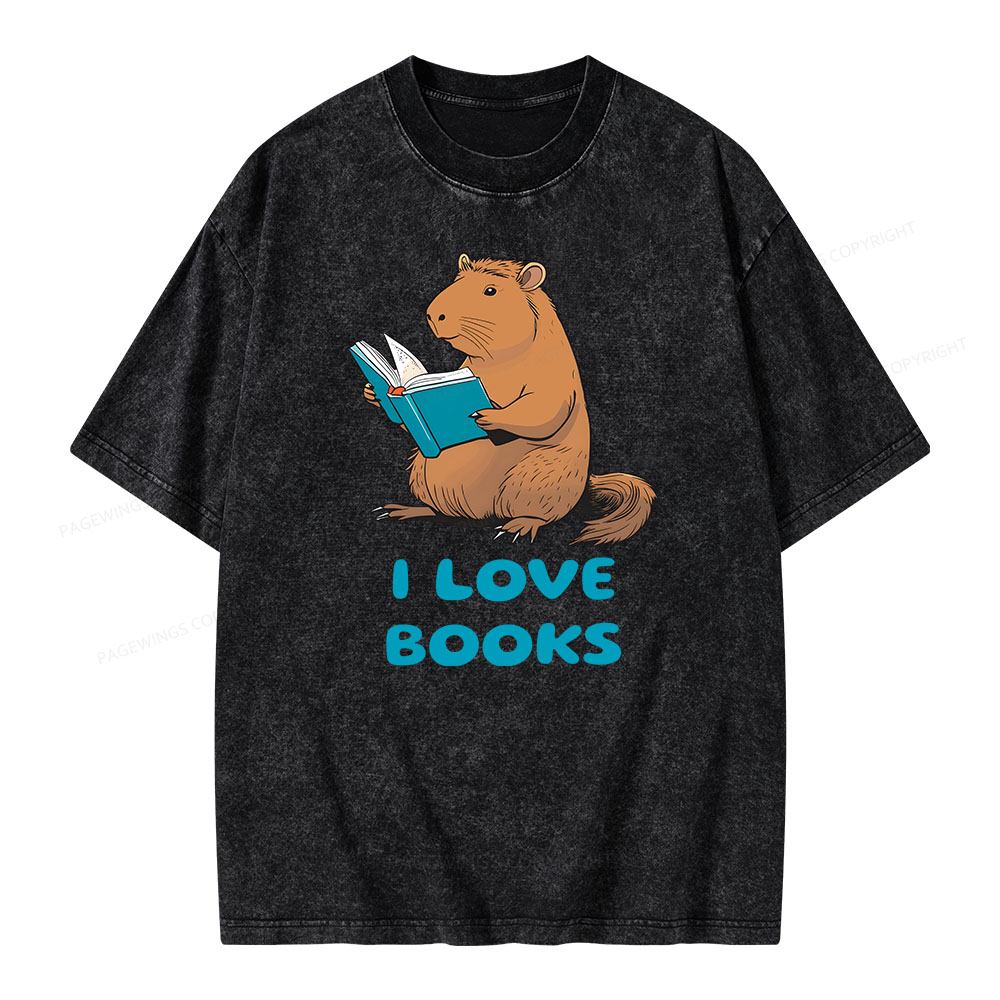 [Copy]Pagewings Week and Library Unisex Washed T-shirt