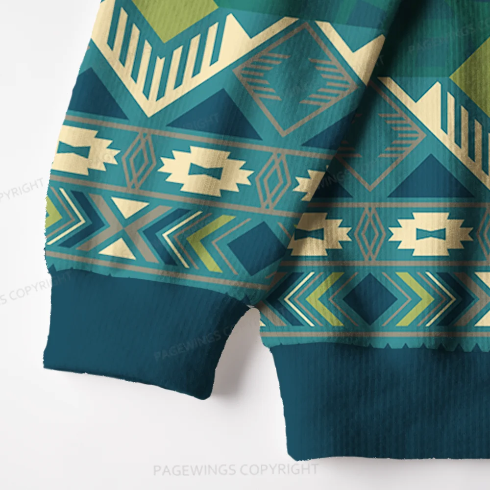 Pagewings Crescent City Postal Service Unisex Ugly Knit Sweatshirt