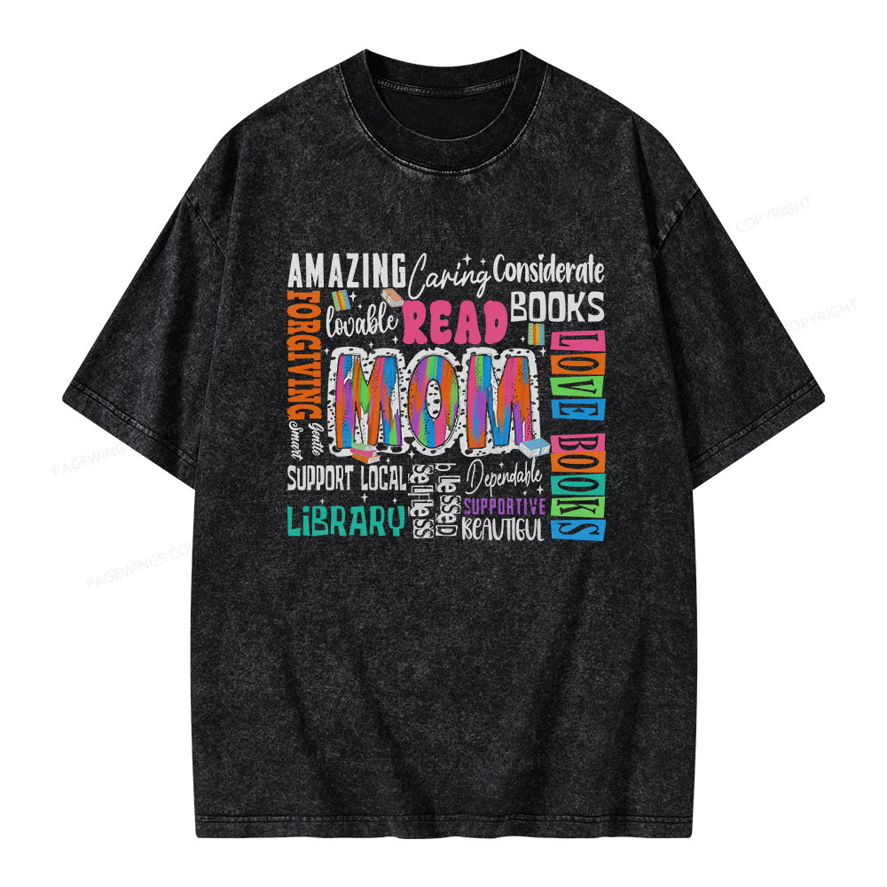 Pagewings Read Books Unisex Washed T-shirt