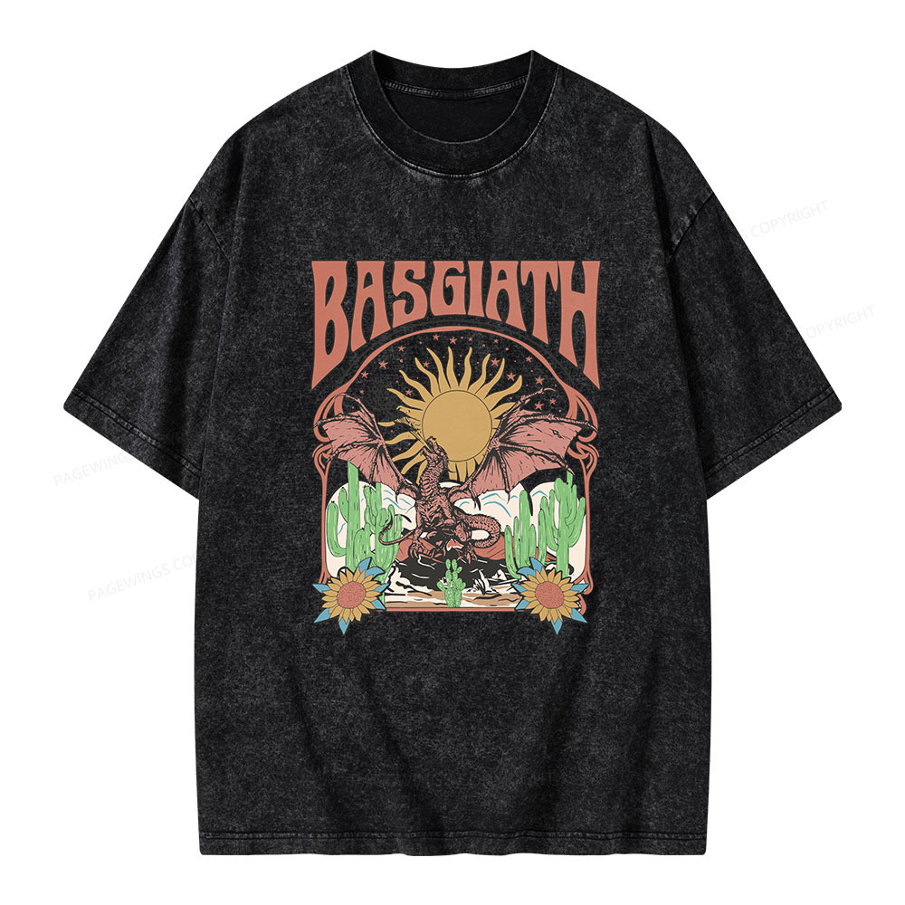 Pagewings Basgiath War College Dragon Rider Unisex Washed T-shirt
