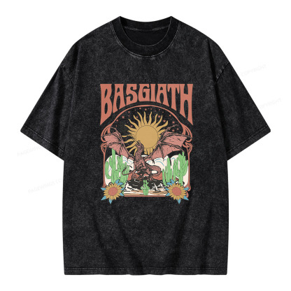 Pagewings Basgiath War College Dragon Rider Unisex Washed T-shirt