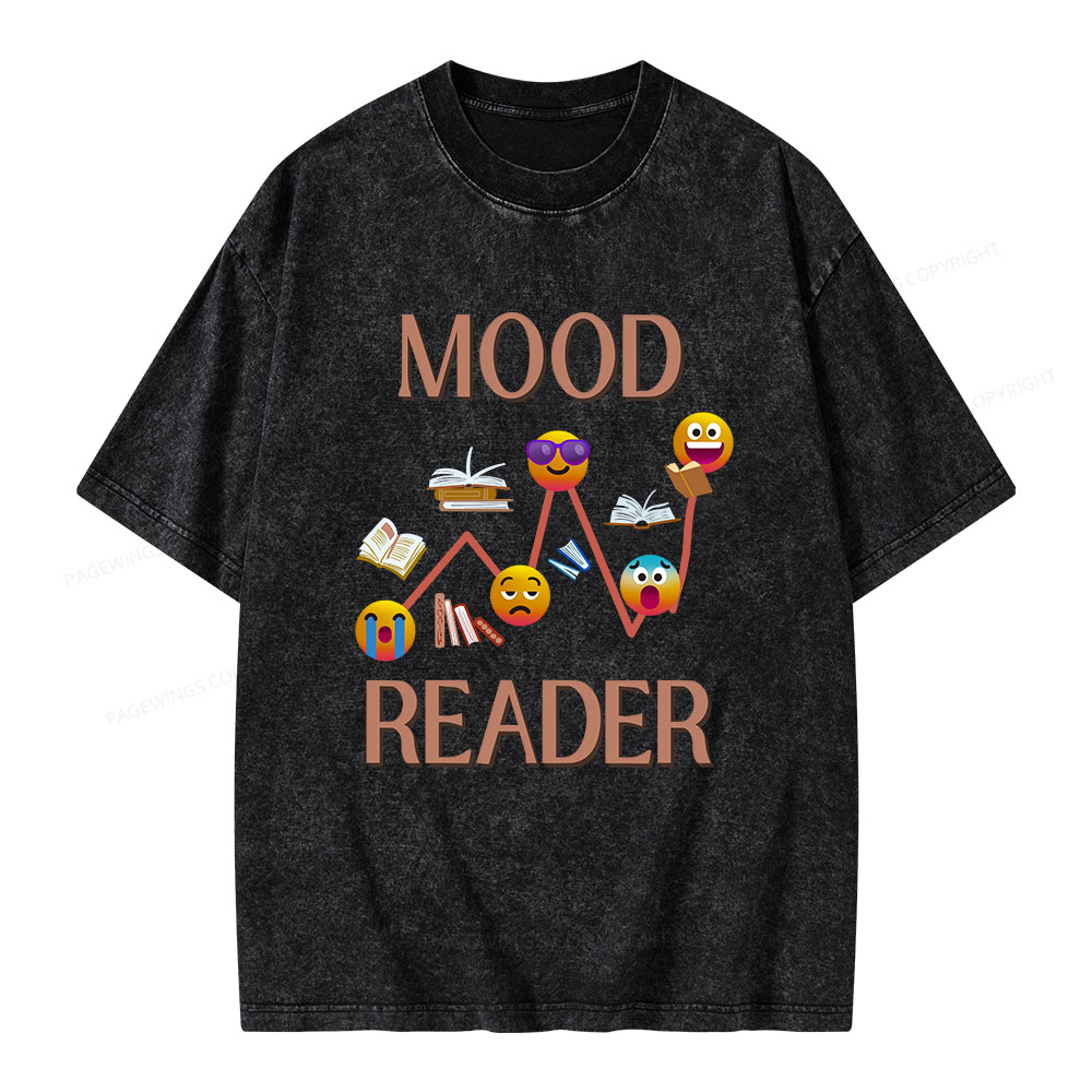 Pagewings Mood Reader Unisex Washed T-shirt