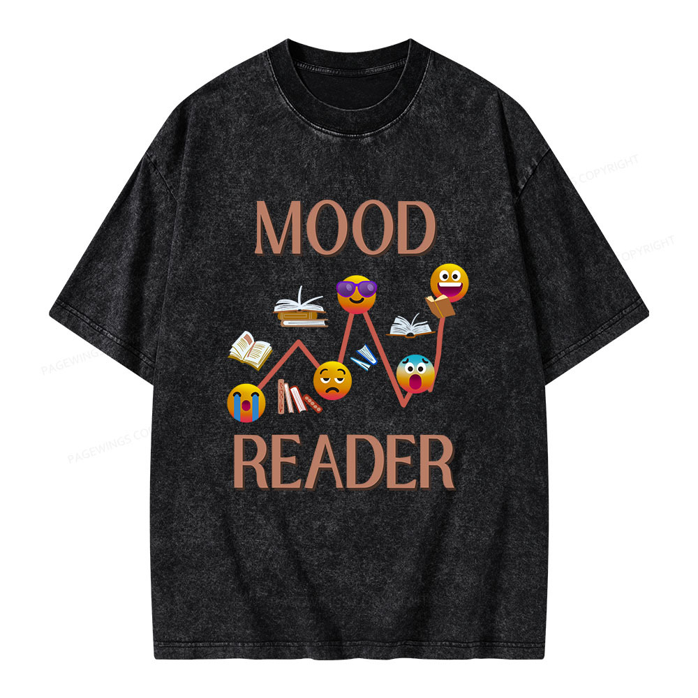 Pagewings Mood Reader Unisex Washed T-shirt