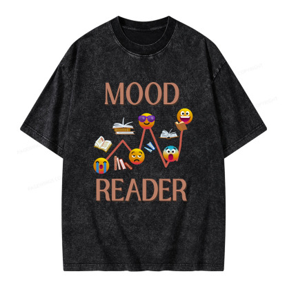 Pagewings Mood Reader Unisex Washed T-shirt