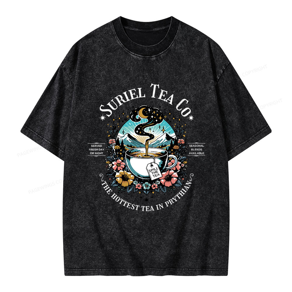 Pagewings Suriel Tea Co Unisex Washed T-shirt
