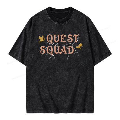 Pagewings Quest Squad Unisex Washed T-shirt