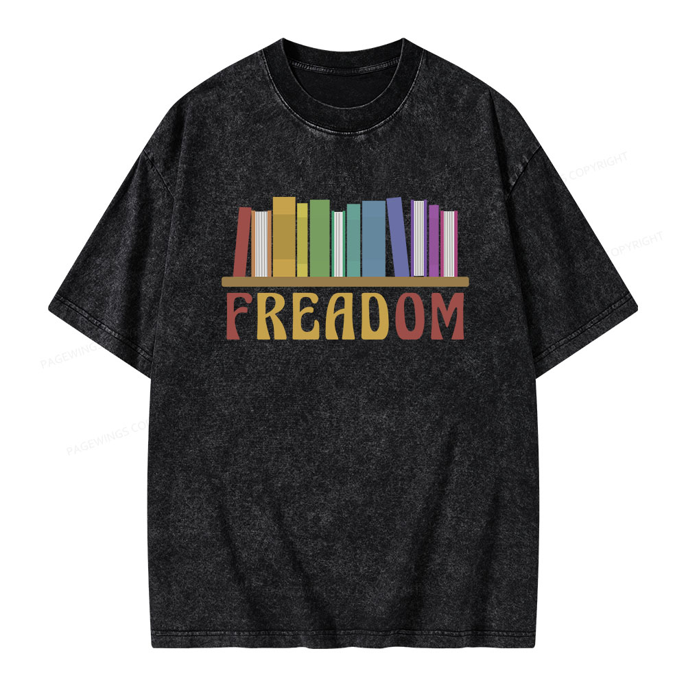 Pagewings Freadom Unisex Washed T-shirt