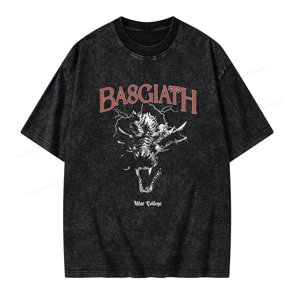 Pagewings Basgiath war college Unisex Washed T-shirt