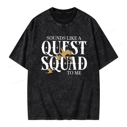 Pagewings Quest Squad Unisex Washed T-shirt