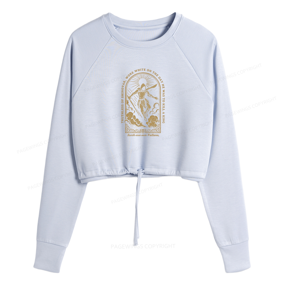 Pagewings Truthless of Shinovar Women Cropped Sweatshirt 