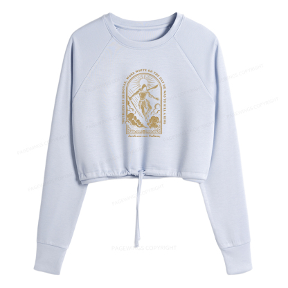 Pagewings Truthless of Shinovar Women Cropped Sweatshirt 