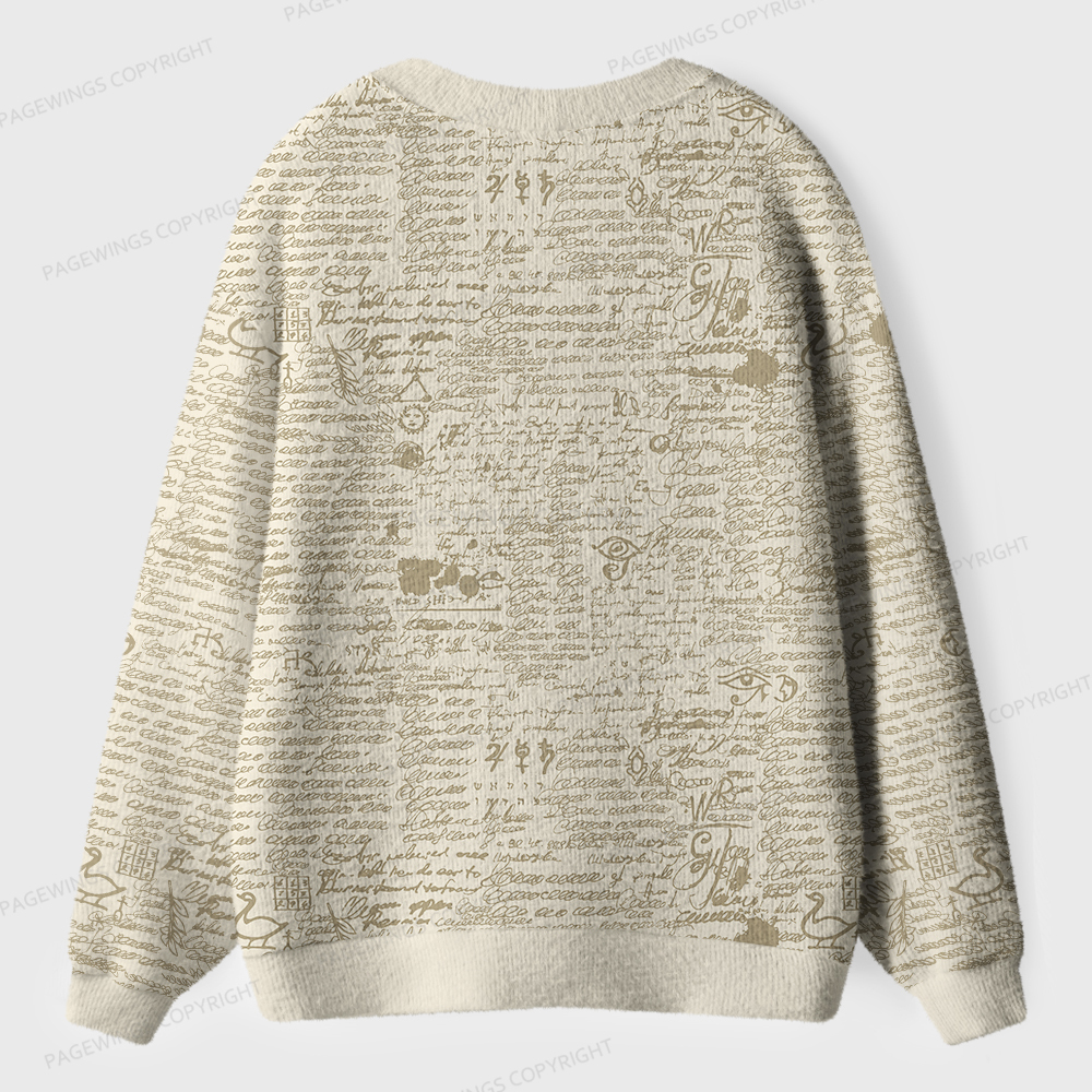 Pagewings Book Lover Unisex Ugly Cardigan Sweaters