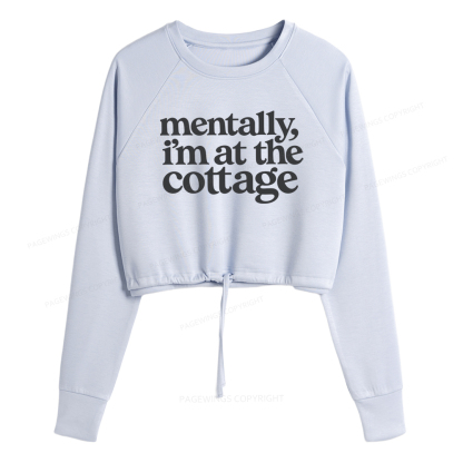 Pagewings At The Cottage Cropped Sweatshirt 