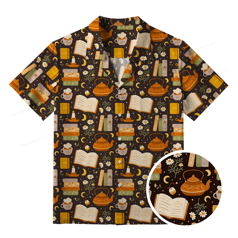 Pagewings Open A Book Open Your Mind Unisex Hawaiian Shirt