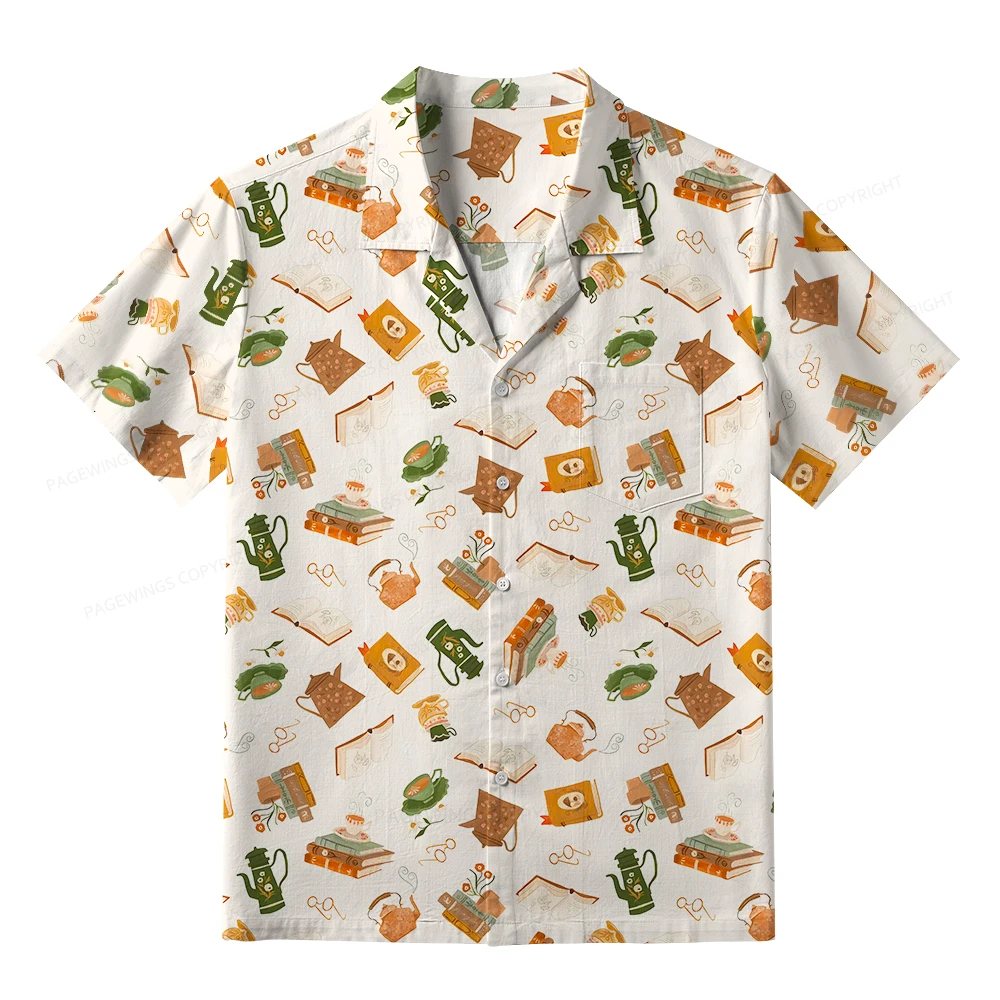 Pagewings Book Lover Unisex Hawaiian Shirt