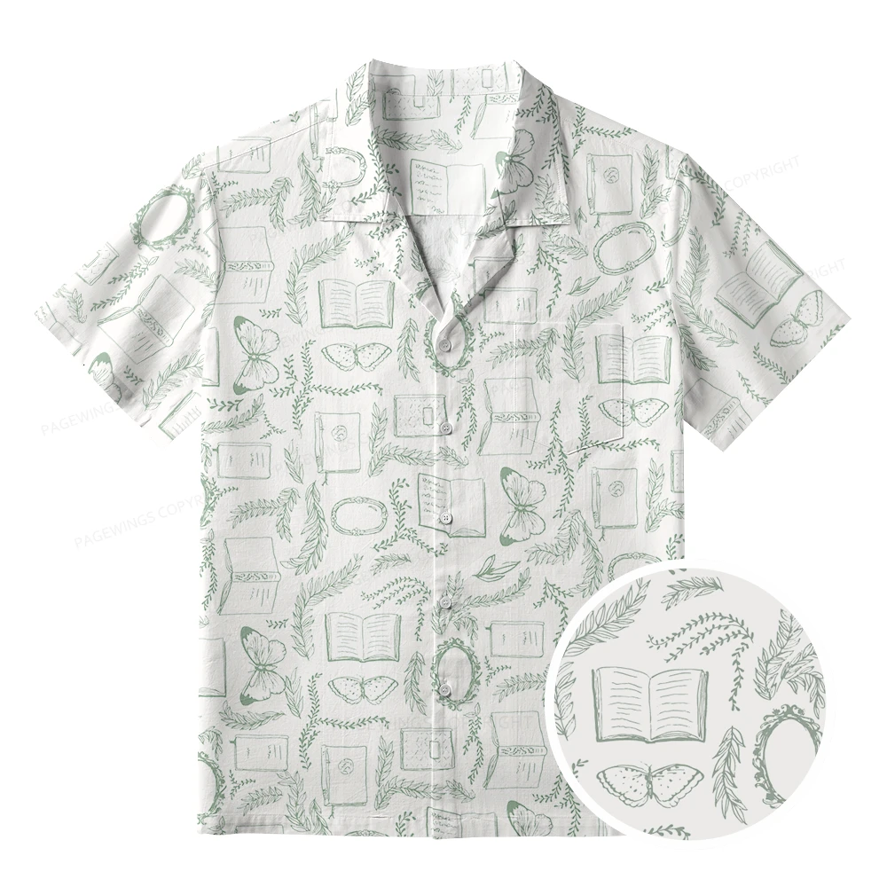 Pagewings Read Books Be Kind Stay Weird Unisex Hawaiian Shirt