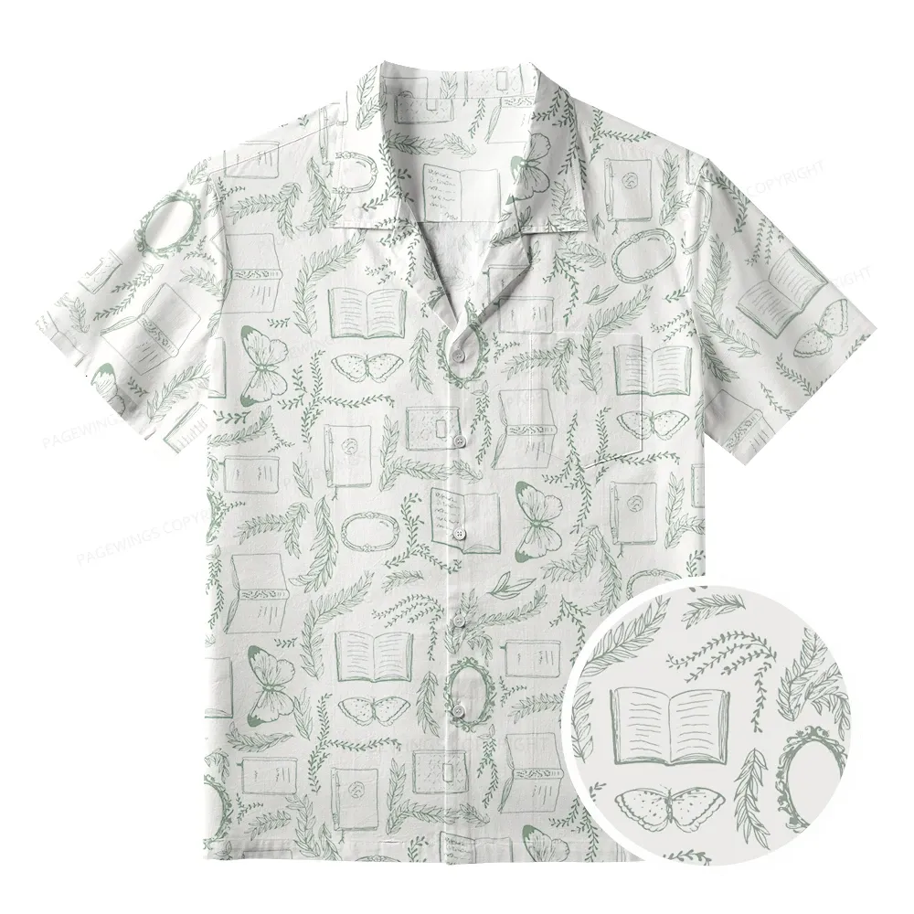 Pagewings Read Books Be Kind Stay Weird Unisex Hawaiian Shirt