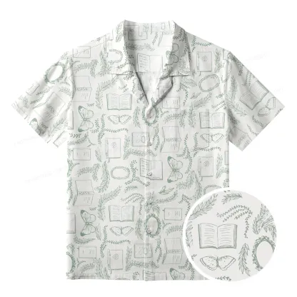 Pagewings Read Books Be Kind Stay Weird Unisex Hawaiian Shirt