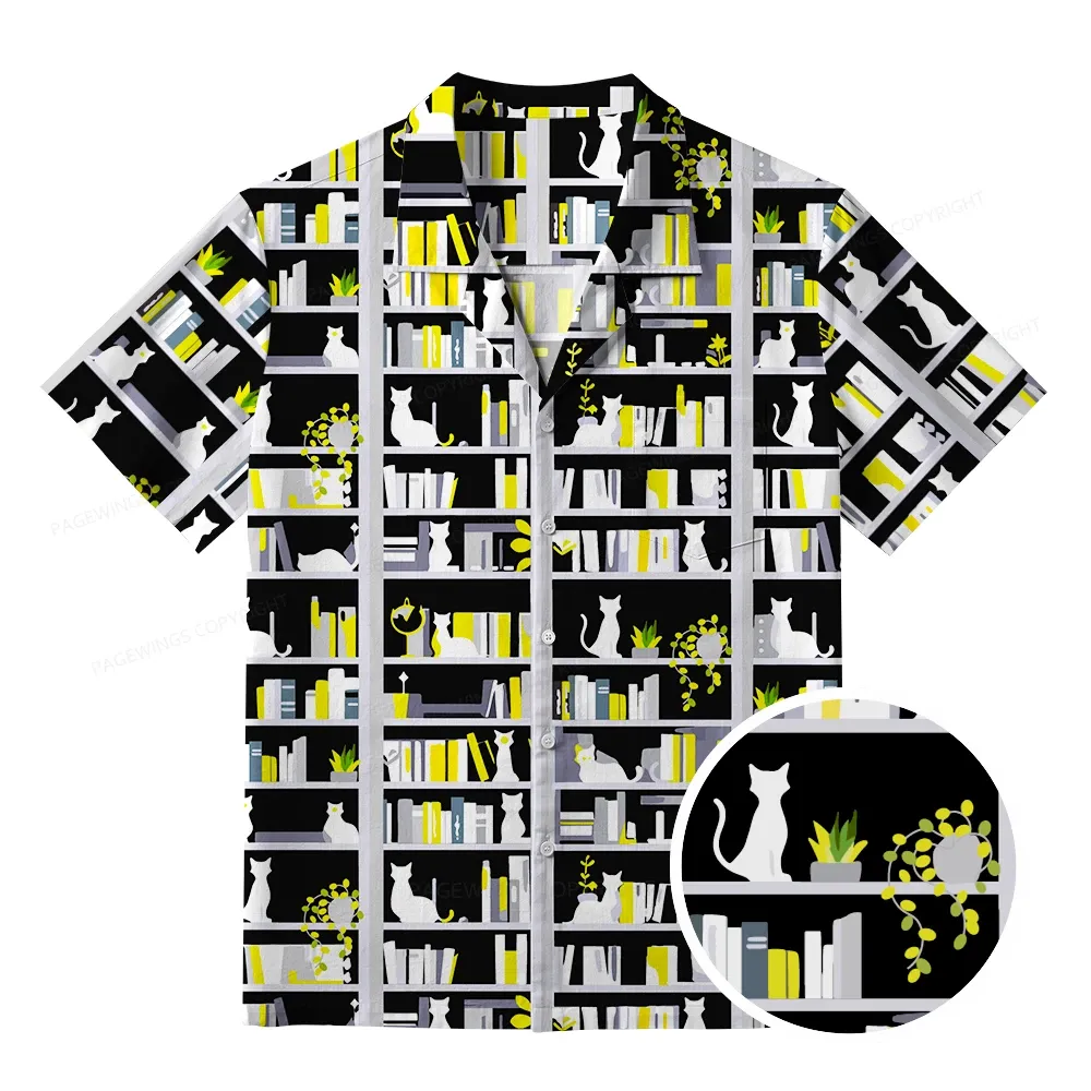 Pagewings Everyone Belongs At The Library Unisex Hawaiian Shirt