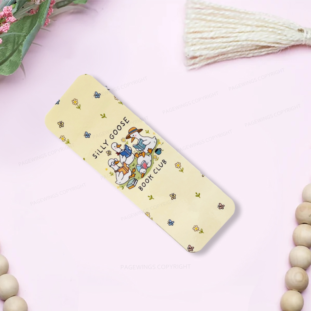 Pagewings Silly Goose Book Club Tracker Bookmark