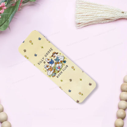 Pagewings Silly Goose Book Club Tracker Bookmark