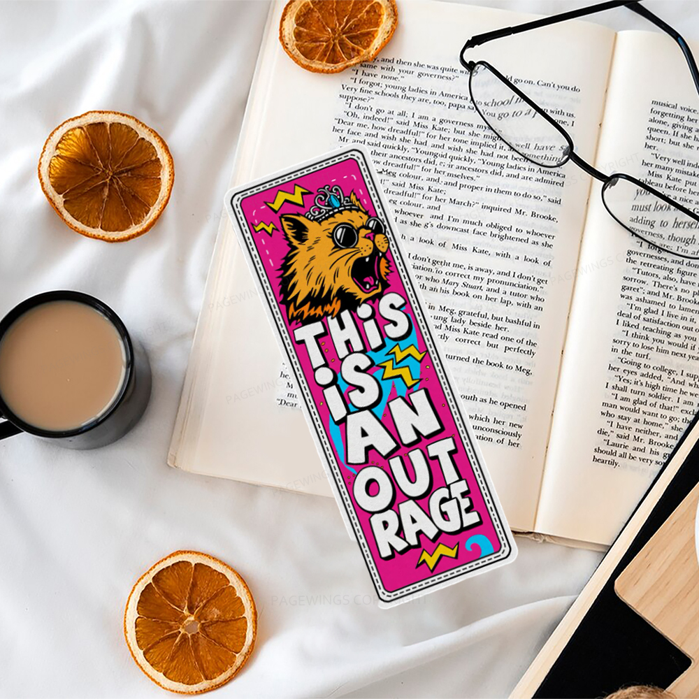 Pagewings This Is An Outrage Bookmark