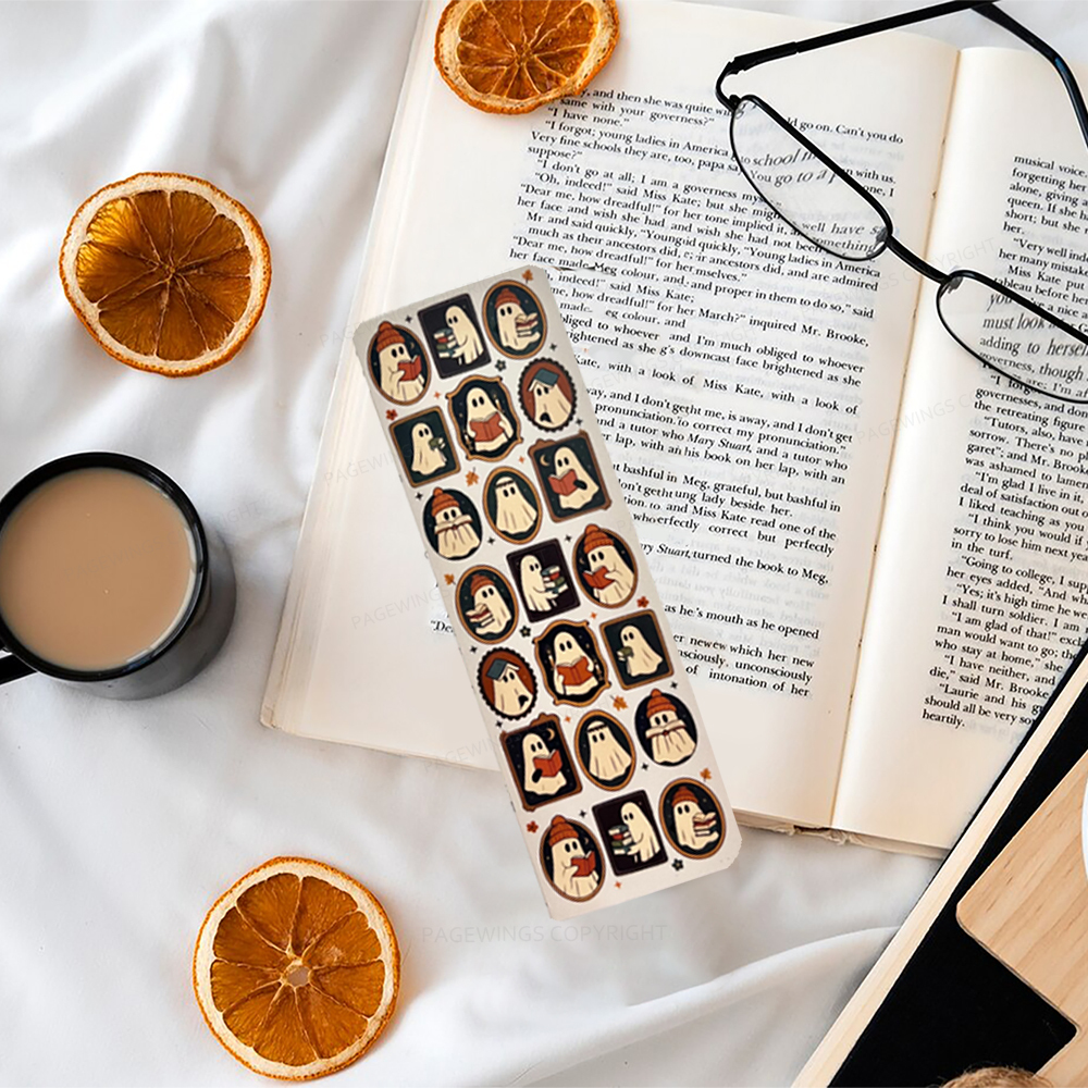 Pagewings Halloween Ghost Reading Bookmark