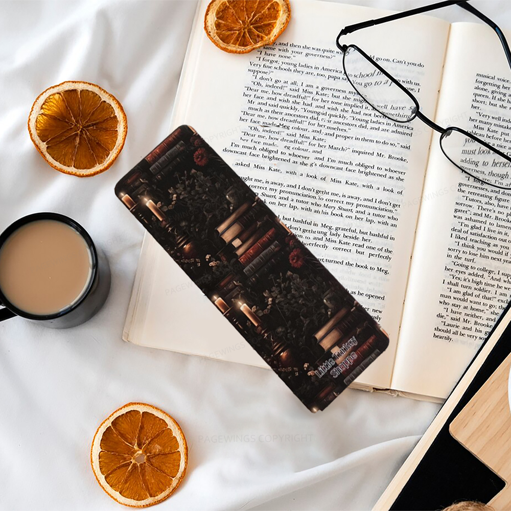 Pagewings Dark Floral Bookmark