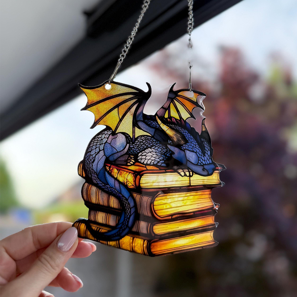 Pagewings Book Dragon Ornament