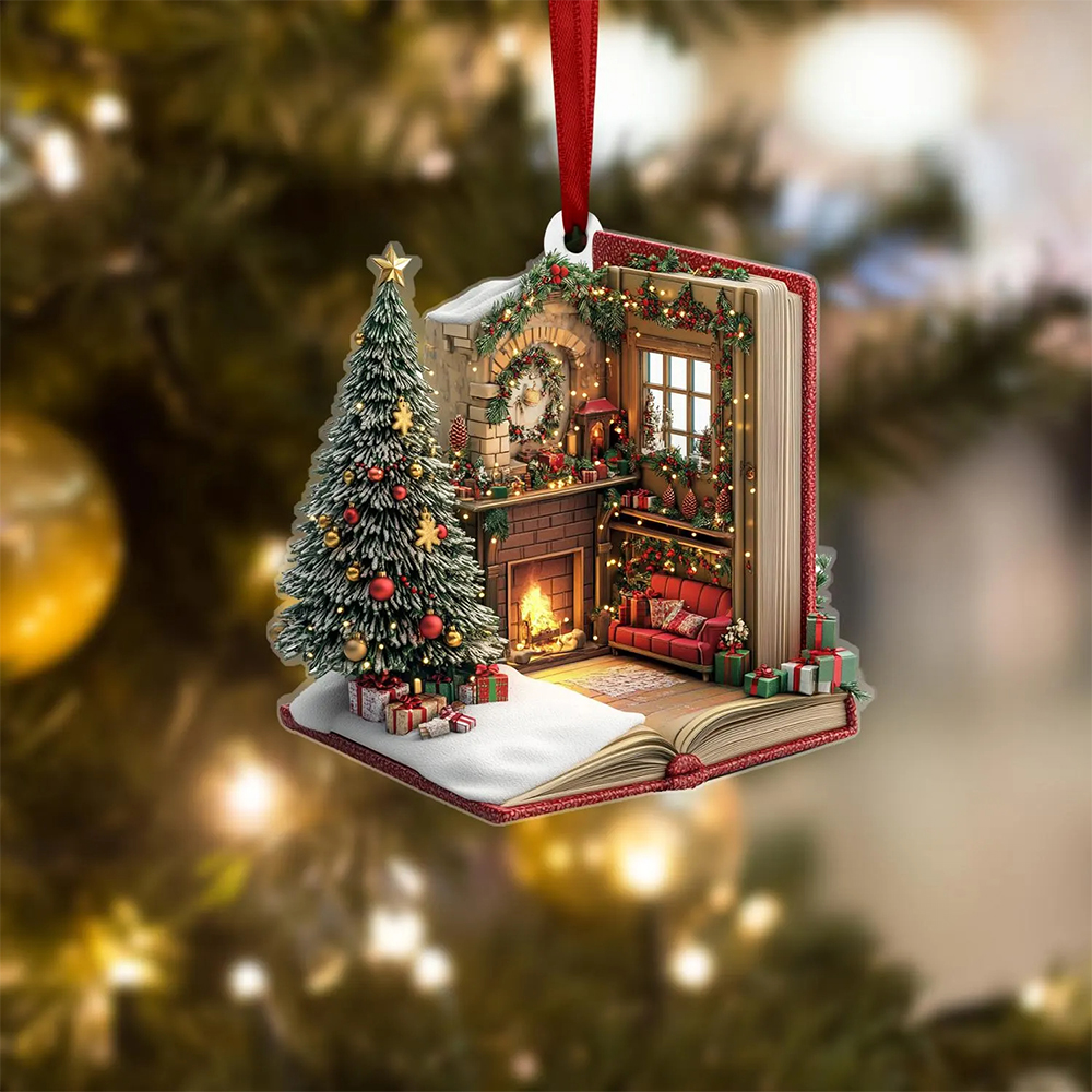 Pagewings Cozy Christmas Vibe Ornament