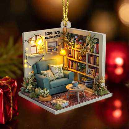 Pagewings Personalized Bookshop Ornament