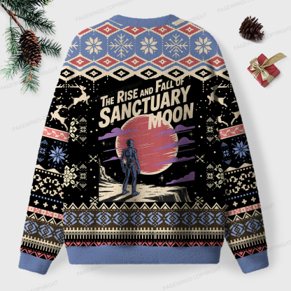Pagewings The Rise And Fall Of Sanctuary Moon Unisex Ugly Knit Sweatshirt