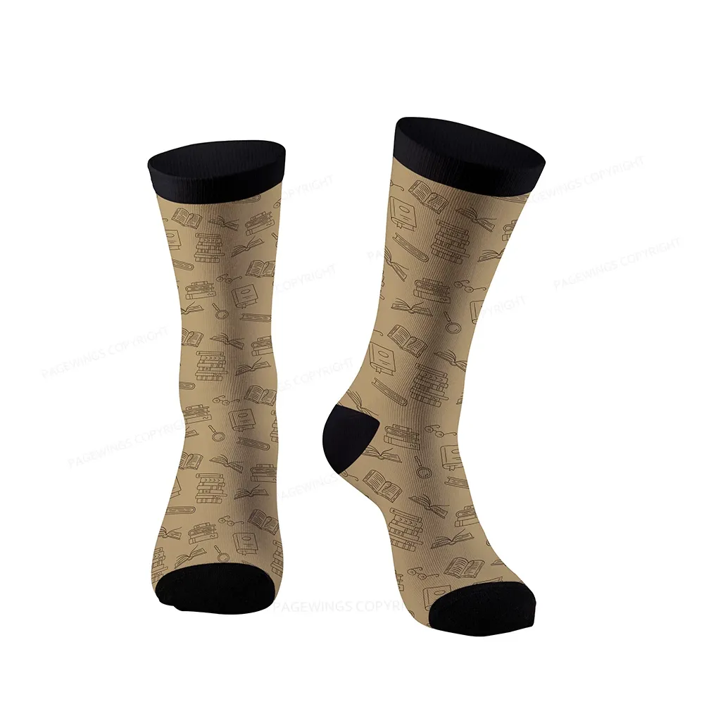 Pagewings Only You Can Prevent Book Burnings Socks