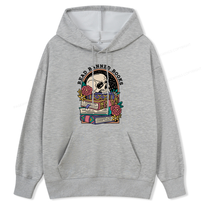 Pagewings Read Banned Book Floral Unisex Classic Hoodie