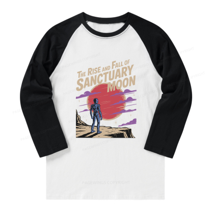 Pagewings The Rise And Fall Of Sanctuary Moon Long Sleeve Raglan T-shirt