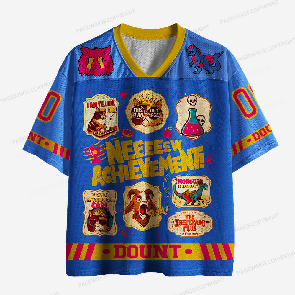 Pagewings Neeeeeew Achievement Unisex Mesh Jersey