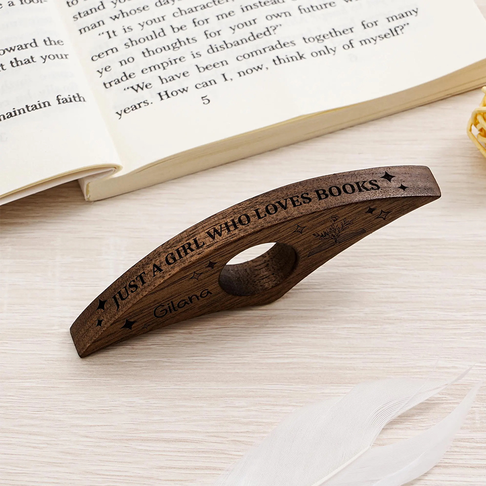 Pagewings Personalized Book Lover Book Page Holder