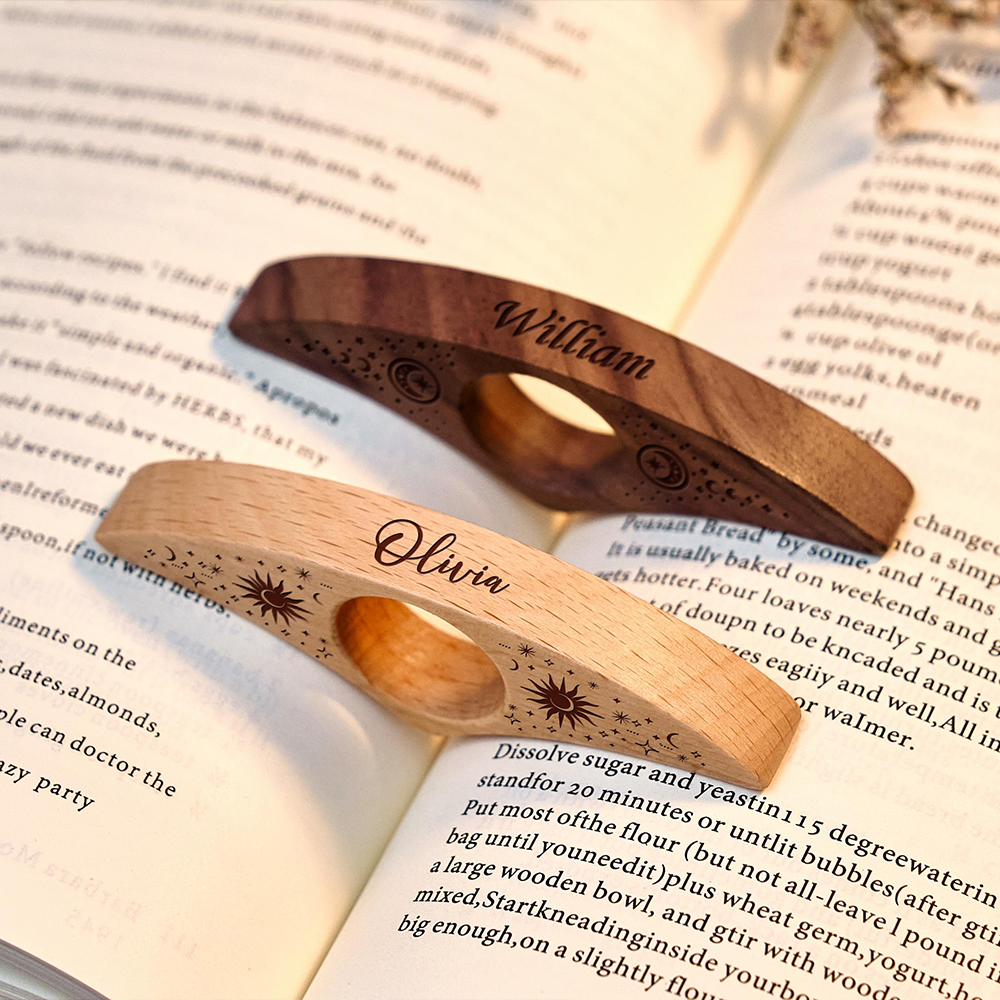 Pagewings Personalized Name And Design Book Lover Book Page Holder