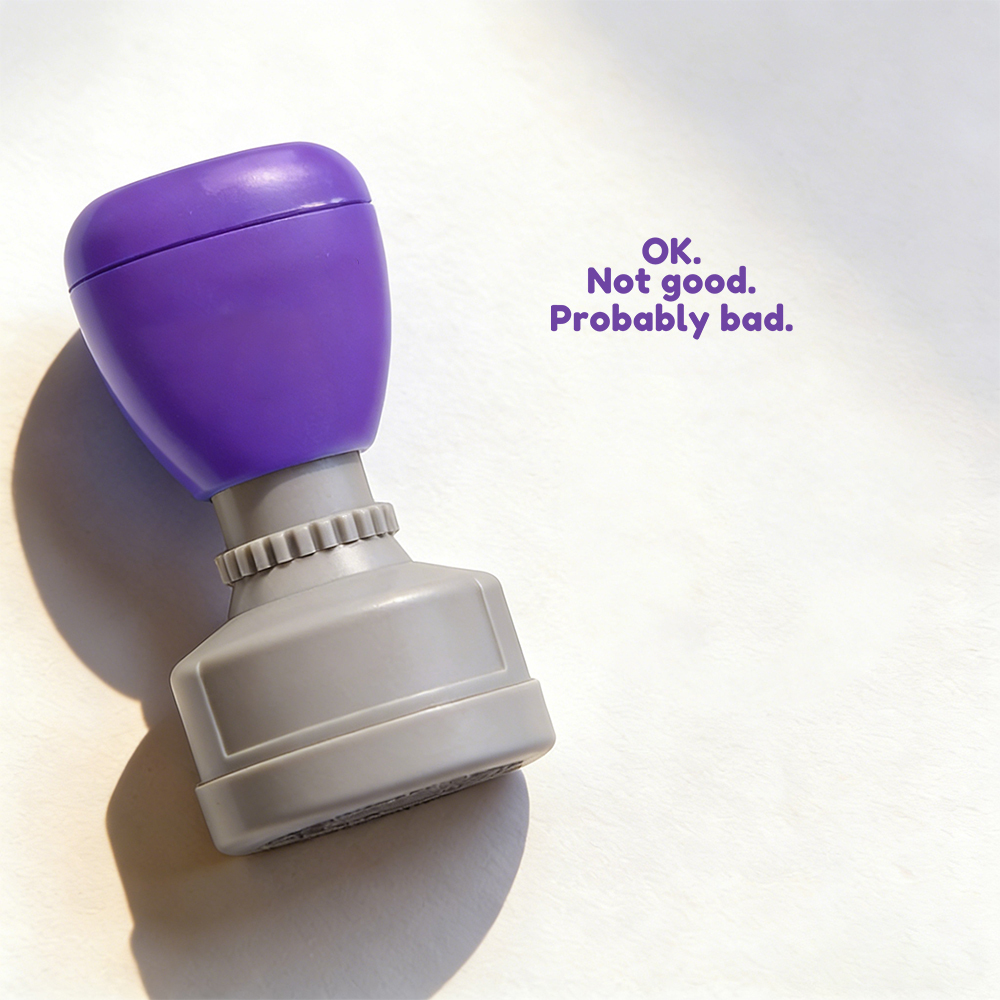 Pagewings Ok Not Good Probably Bad Stamp