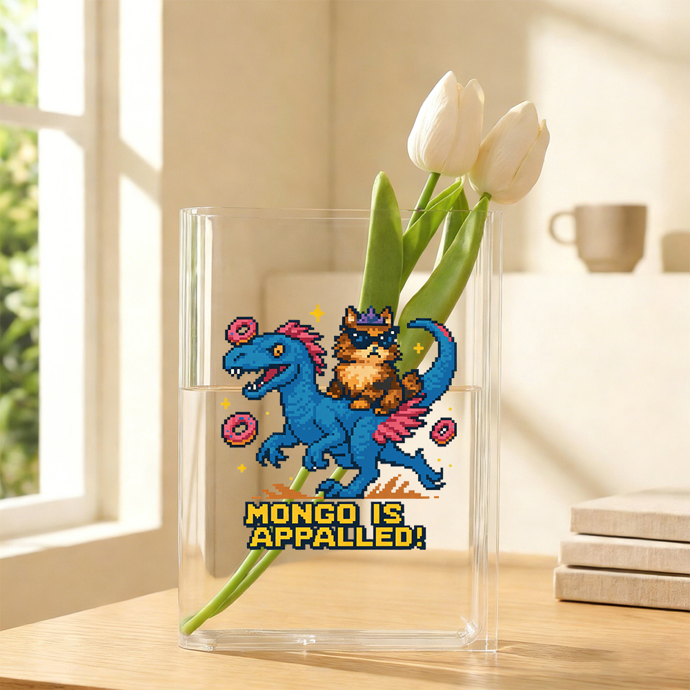 Pagewings Mongo is Appalled Acrylic Book Vase