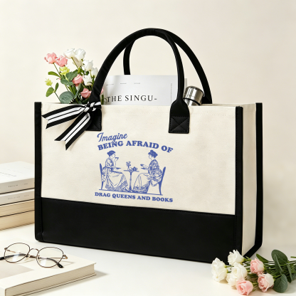 Pagewings Drag Queens15261 Large Tote Bag